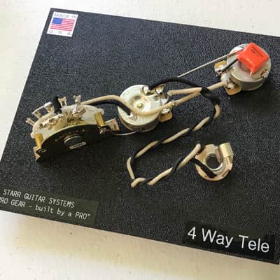 Fender Telecaster 4-Way Switch Harness! CTS, TRITAN, Switchcraft, & Orange Drop! image 1