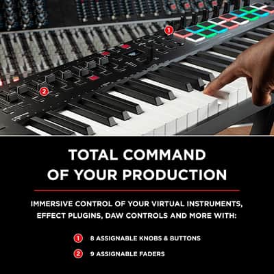 Oxygen Pro 49 USB powered MIDI controller w/Smart Controls and Auto Mapping! image 4