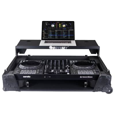 Odyssey 810GSFLX101UM2 I-Board 1U Flight Case with Glide Style Laptop Platform and Wheels for Pioneer DJ DDJ-FLX10 image 2