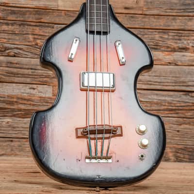 Supro Violin Bass Sunburst 1960s image 8
