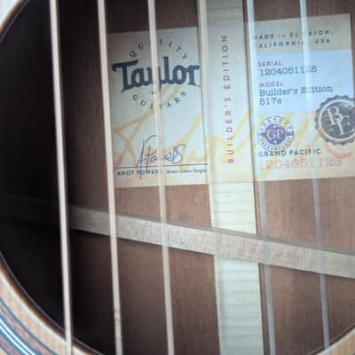 Taylor Builder's Edition 517e WHB 2021 - Wild Honey Burst image 14