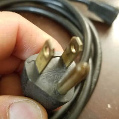 Electricord Cal-cord Ampex 3M Early Grounded Equipment Cord Power Cable Vintage Oval 163 almost-PH163 1965 image 6