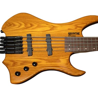 BootLegger Guitar Absinthe 30 inch scale 5 String Bass Headless 2026 - Honey Gloss image 3