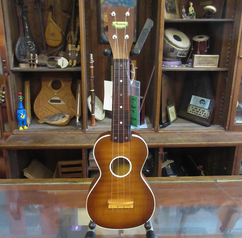 Harmony H1251/2 Soprano Ukulele with Hard Case c.1950's image 1