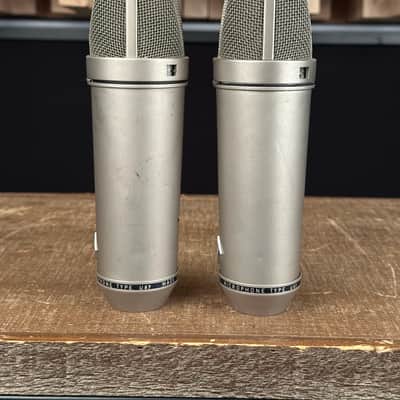 Vintage Neumann U87 Condenser Microphone Matched Stereo Pair! Sequential SN! 1971 U 87 With Swivel Mounts. Rare! image 6