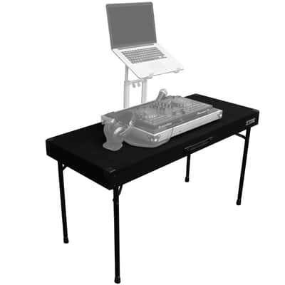 Odyssey CTBC2048 Carpeted Portable Pro DJ Work Table w Adjustable Folding Legs - Open Box Mint image 6