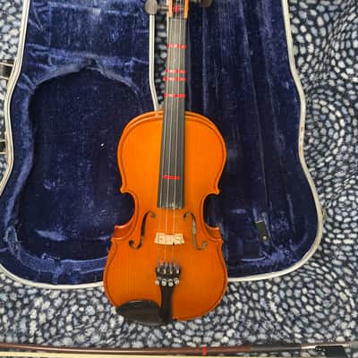 1992 Glaesel Shop Model V130 1/2 Half size violin outfit - a copy of the 1713 Antonius Stradivarius - made in romania image 4