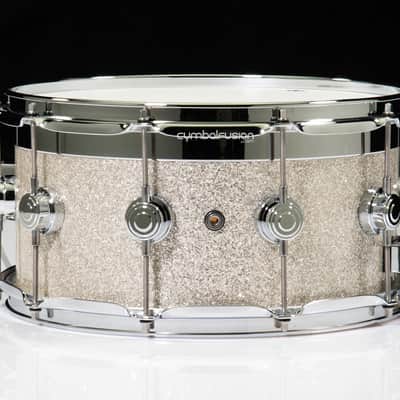 DW Collector's Series 7x14 Top Edge Snare  - Broken Glass image 4