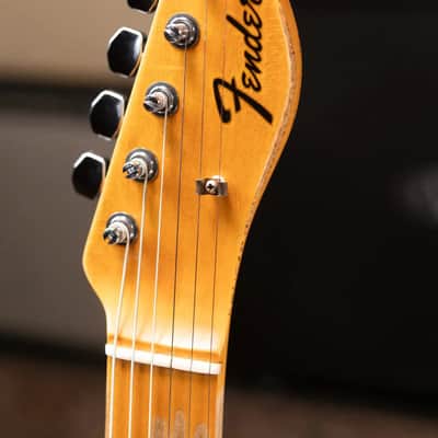 Fender Custom Shop 1970s Tele Custom Heavy Relic, Quartersawn Maple Fingerboard Electric Guitar - Super Faded Aged Sonic Blue with Hardshell Case image 5