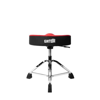 Gator Air Glide Drum Throne Saddle Seat, Red image 6