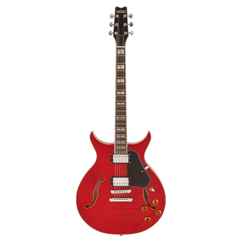 Washburn SH35 Semi-Hollow Electric Guitar-Trans Red *USA Small Business* image 1