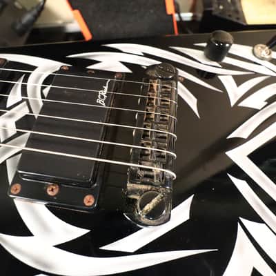 BC Rich Kerry King Signature KKV Tribal Flame Flying V Electric Guitar image 17