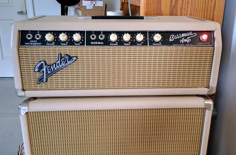 1964 Fender Bassman 6G6-B/C Blonde amp head image 1