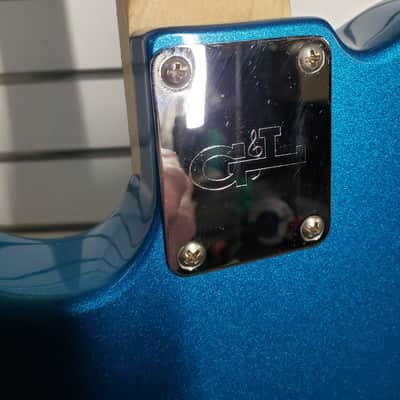 G&L USA Fullerton Deluxe ASAT Classic Blue Metal Flake image 7