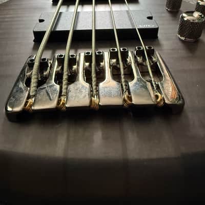 Schecter Stiletto Studio 5 2020s - See-Thru Black Satin image 3
