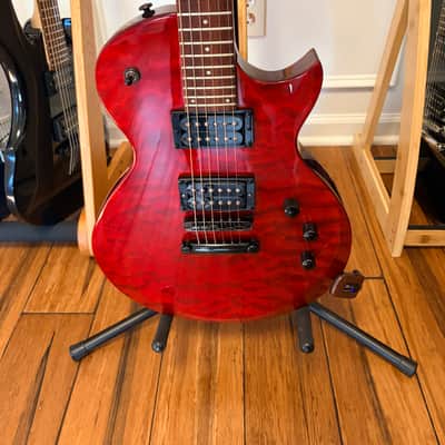 ESP LTD EC-100 QM 2003 - 2006 - See Thru Black Cherry image 2