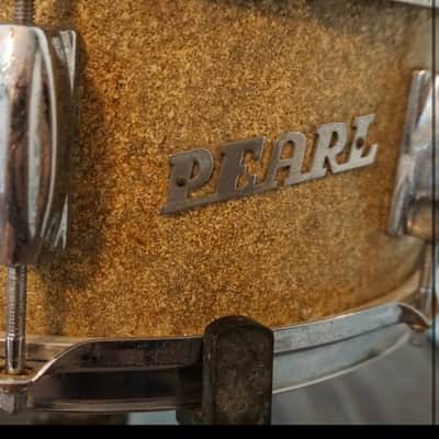 Pearl Stencil MIJ Gold Sparkle  Drum Set Kit image 5