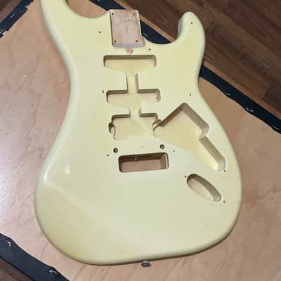 1985 Made in Japan Kramer Focus 3000 Cream Guitar Body Floyd Ready image 3