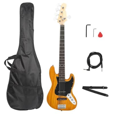 Electric 5 String Bass Guitar For School Beginner With Bag image 1