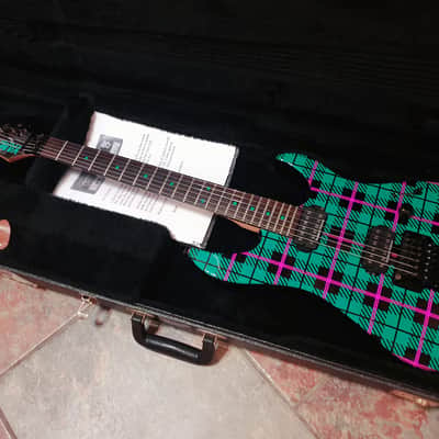 Yamaha RGZ820R Signed Blues Saraceno Signature Model Guitar 1993 Plaid Finish with Loads of Extras image 3