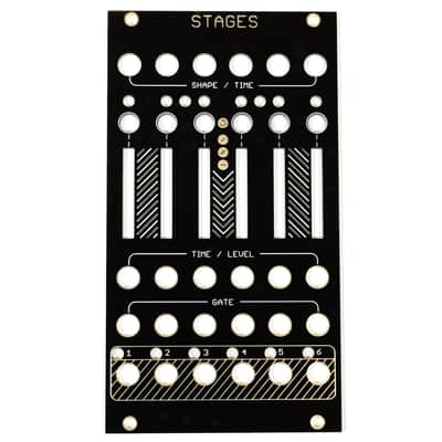Oscillosaurus Stages Black Panel for Mutable Instruments Eurorack 14HP image 1