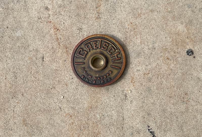 1960s Gretsch Round Snare Drum Badge W Grommet image 1