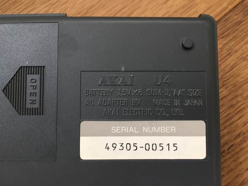 U4 Akai Trainer Phrase Reverb | Rare Compact Super Black AKAI