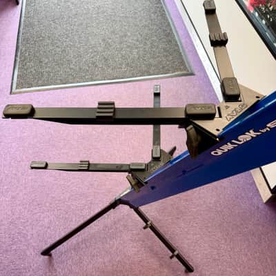 Quik-Lok By Stay 1300 Tower Dual Tier Aluminium Keyboard Stand Blue (Ex-Demo) - Blue image 3