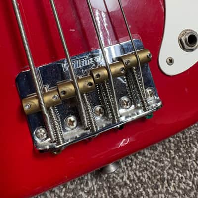 Fender Bullet Bass Deluxe (B-34) 1981 - 1983 - Red image 6
