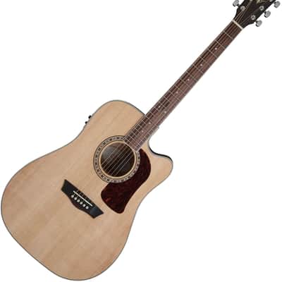 Washburn HD10SCE Heritage Series Dreadnought Cutaway Solid Spruce 6-String Acoustic-Electric Guitar image 1