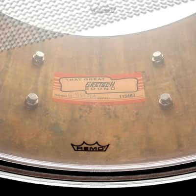 Gretsch USA Phosphor Bronze Snare Drum 14x6.5 Aged Patina image 4