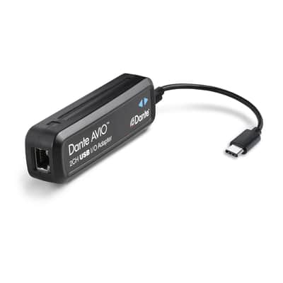 Audinate ADP-USBC-AU-2X2 Dante AVIO 2x2 USB-C I/O Adapter image 1
