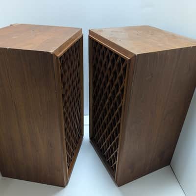 Allied Nova 7 Floor Speakers Vintage HiFi Stereo Tower Home Audio Pair image 2