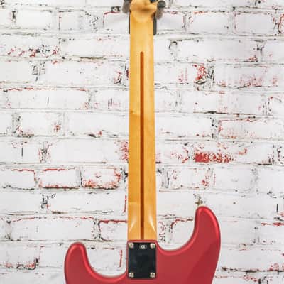 Fender - 2003 MIM Standard Stratocaster Electric Guitar - Satin Candy Apple Red - x3596 - USED image 6