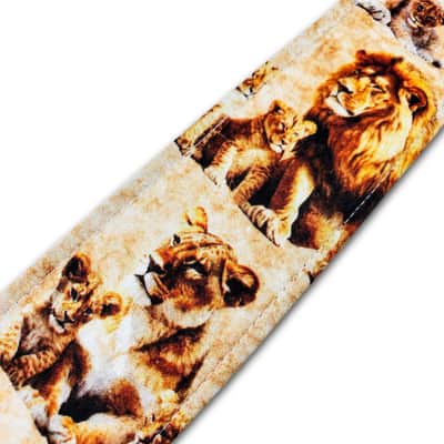 Lion Guitar Strap - Big Cat Guitar Strap -King of the Jungle Guitar Strap -Universal Guitar Strap-Works for Electric Acoustic & Bass Guitars image 3