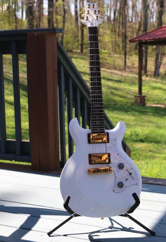 Prs Mira LTD 2008 Jet White/ Gold | Reverb