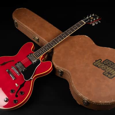 1990 Gibson ES-335 Dot Reissue - Cherry | Vintage USA Post Norlin Era Semi-Hollow Bill Lawrence Humbucker | OHSC image 25
