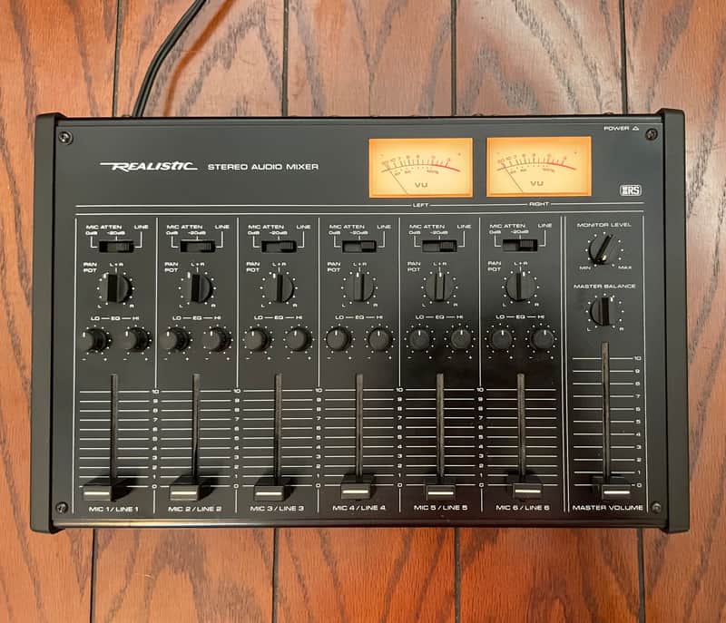 RARE Realistic Vintage Audio Mixer 32-1210 NEW VU bulbs INSTALLED EQ Preamps 1980s SERVICED! 💫 image 1