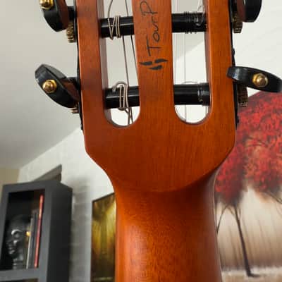 Ortega TourPlayer Series Nylon String Acoustic-Electric Guitar - RTPDLX-FMA-L, Left-handed, Flamed Mapled Blue image 14