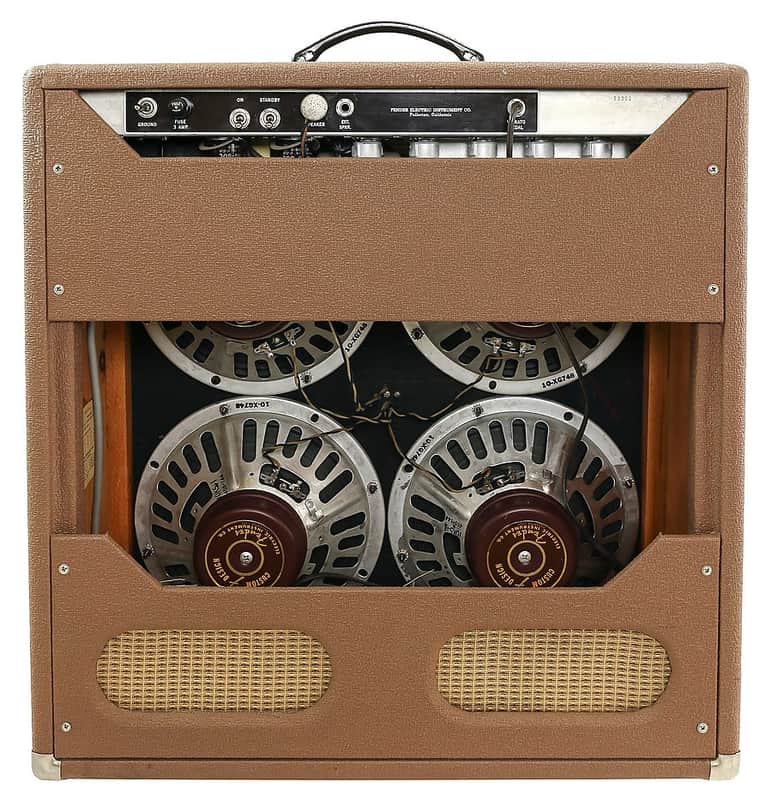 Fender Concert 6G12-A Brownface 40-Watt 4x10" Guitar Combo 1960 - 1963 image 2