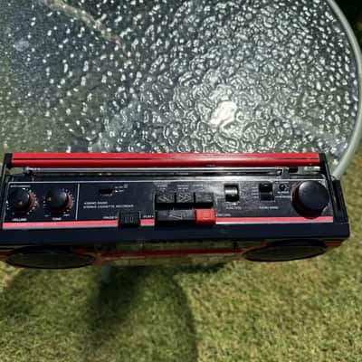 Sanyo M-S350LE Rare Vintage Boombox Stereo Cassette Recorder Working Warranty image 17