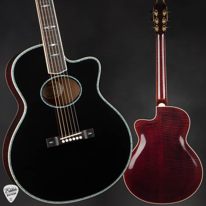 Bourgeois The Artist Small Jumbo Carved Back - Aged Tone Adirondack Spruce & Aged Tone Curly Maple #11306