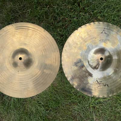 Zildjian 14" A Custom Mastersound Hi-Hat Cymbals (Pair) 1999 - Present - Brilliant image 1
