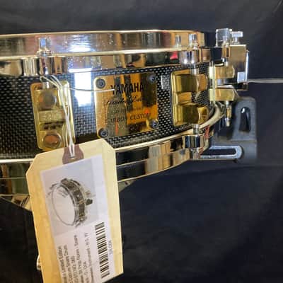 Yamaha -“Carbon Custom” 1990s 3.5x14" SD-513 Limited Edition Carbon Fiber Snare Drum image 6