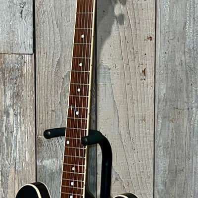 Sweet Lefty! 2021 Gibson ES-335 Dot Semi-Hollow Electric Guitar Custom Black Ebony w/ Racing Stripes + OHSC image 16