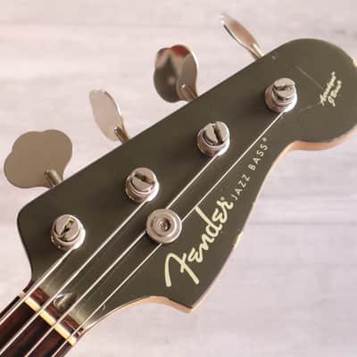 2006 Fender Japan AJB-65 Aerodyne Jazz Bass (Dolphin Grey) image 2