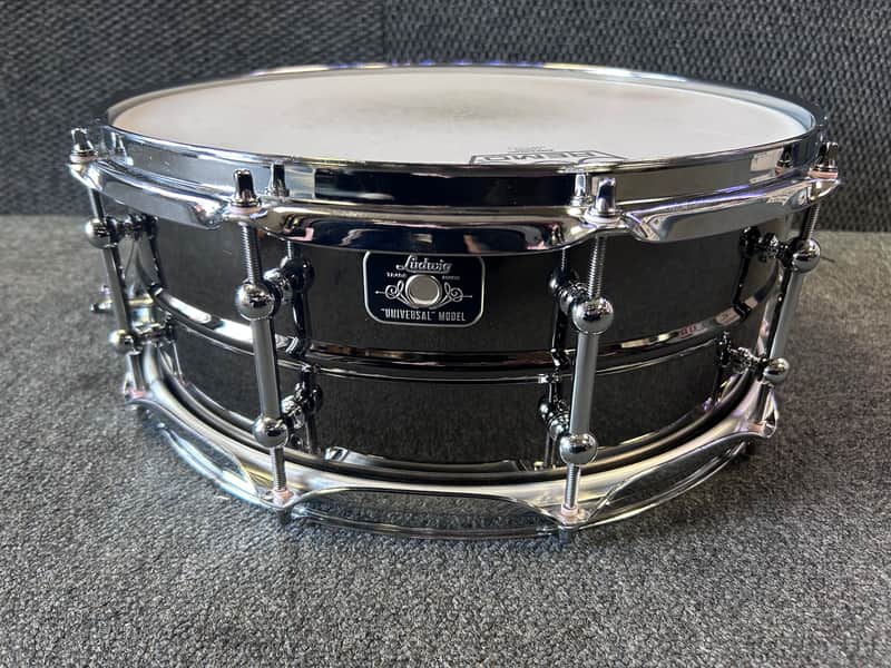 Ludwig 5.5x14" Universal Model Snare Drum - Black Brass image 1