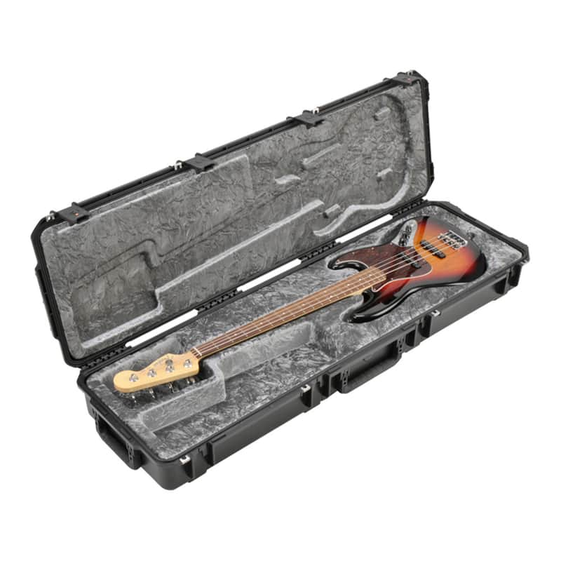 SKB 3i-5014-44 Injection Molded P/J Bass Flight Case w/ TSA Latches & Wheels image 1