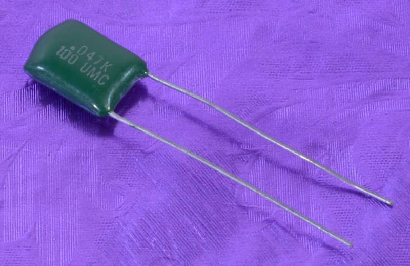 .047uF 100V Polyester Film Capacitor For Fender Guitar & Bass Tone Control Circuits image 1