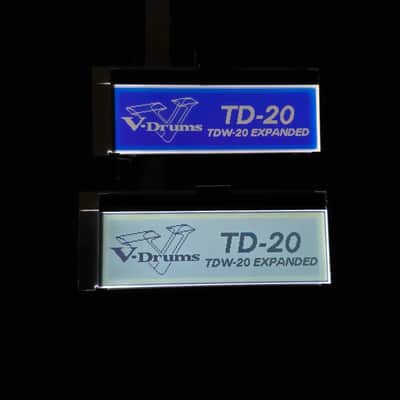 Roland TD-12 TD-20 TD-20X Replacement LCD Screen Display complete with WHITE BACKLIGHT, TD12 TD20 TD20X image 2